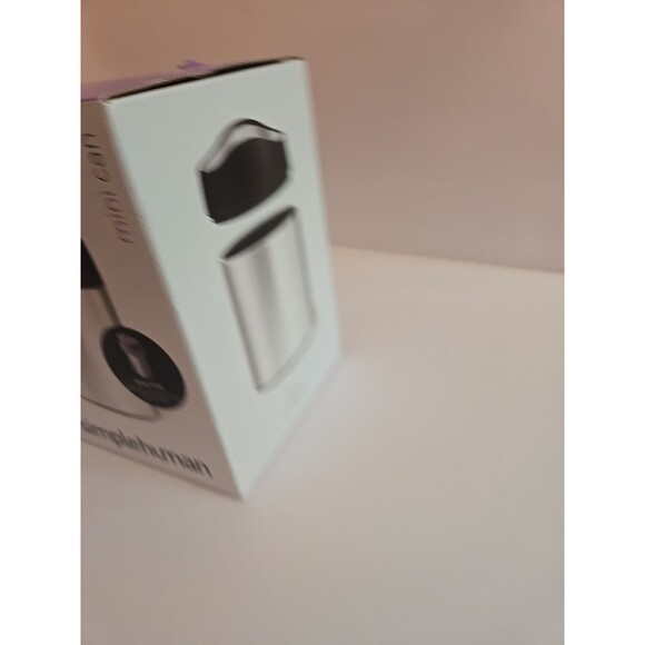 Simplehuman 1.5 Liter / 0.4 Gallon Mini Countertop Trash Can, Brushed Stainless - Picture 4 of 11